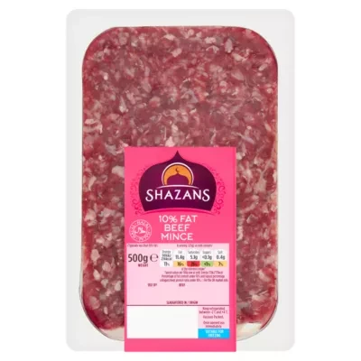 Shazans 10% Fat Beef Mince 500g