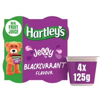 Hartley's Blackcurrant Flavour Jelly 4 x 125g (500g)