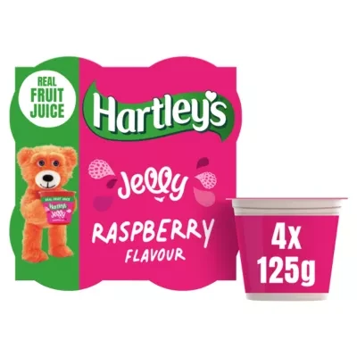 Hartley's Raspberry Flavour Jelly 4 x 125g (500g)