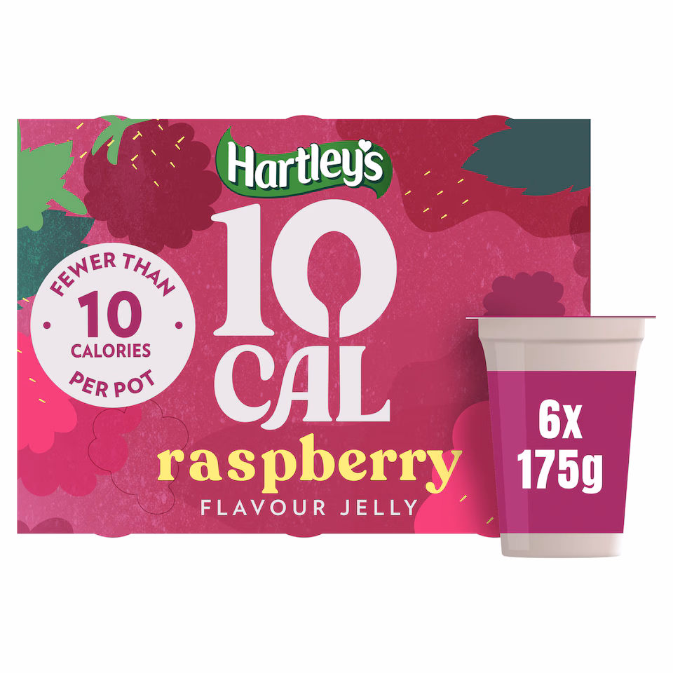 Hartley's 10 Cal Raspberry Flavour Jelly 6 x 175g