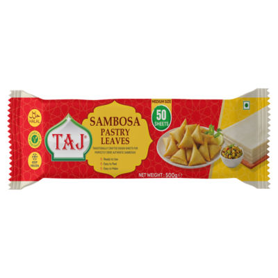 Taj Sambosa Pastry Leaves Medium Size 50 Sheets 500g