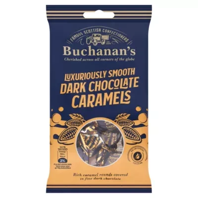 Buchanan's Luxuriously Smooth Dark Chocolate Caramels 110g