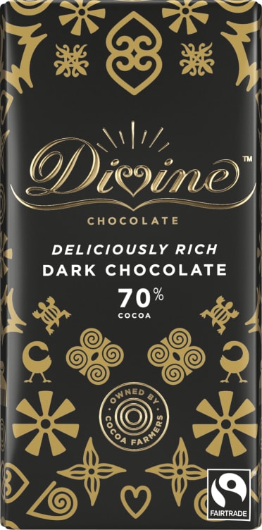 Divine Chocolate 70% Dark 90g
