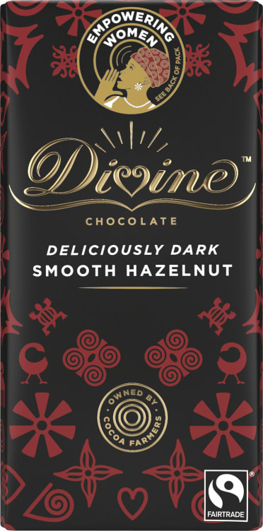 Divine Chocolate Hazelnut&Truffles Dark 90g