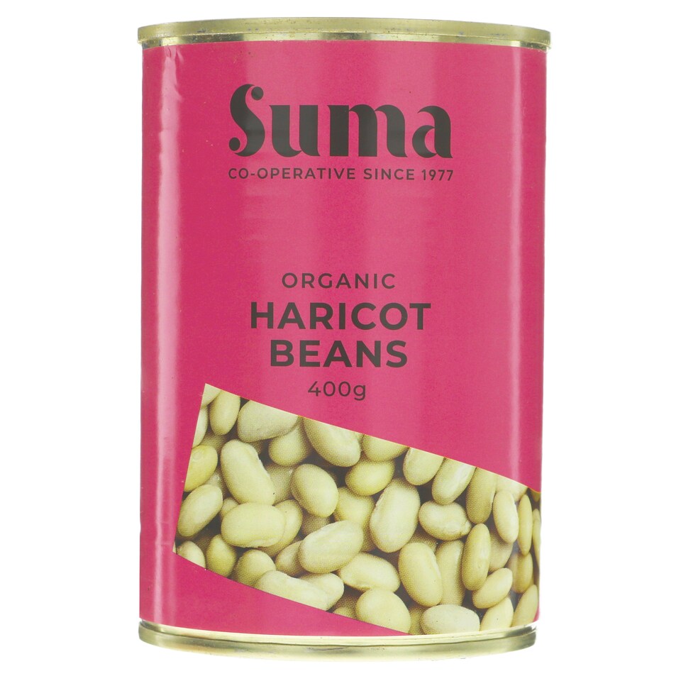 Suma Organic - Haricot Beans - Organic - 12 x 400g - 12 Pack