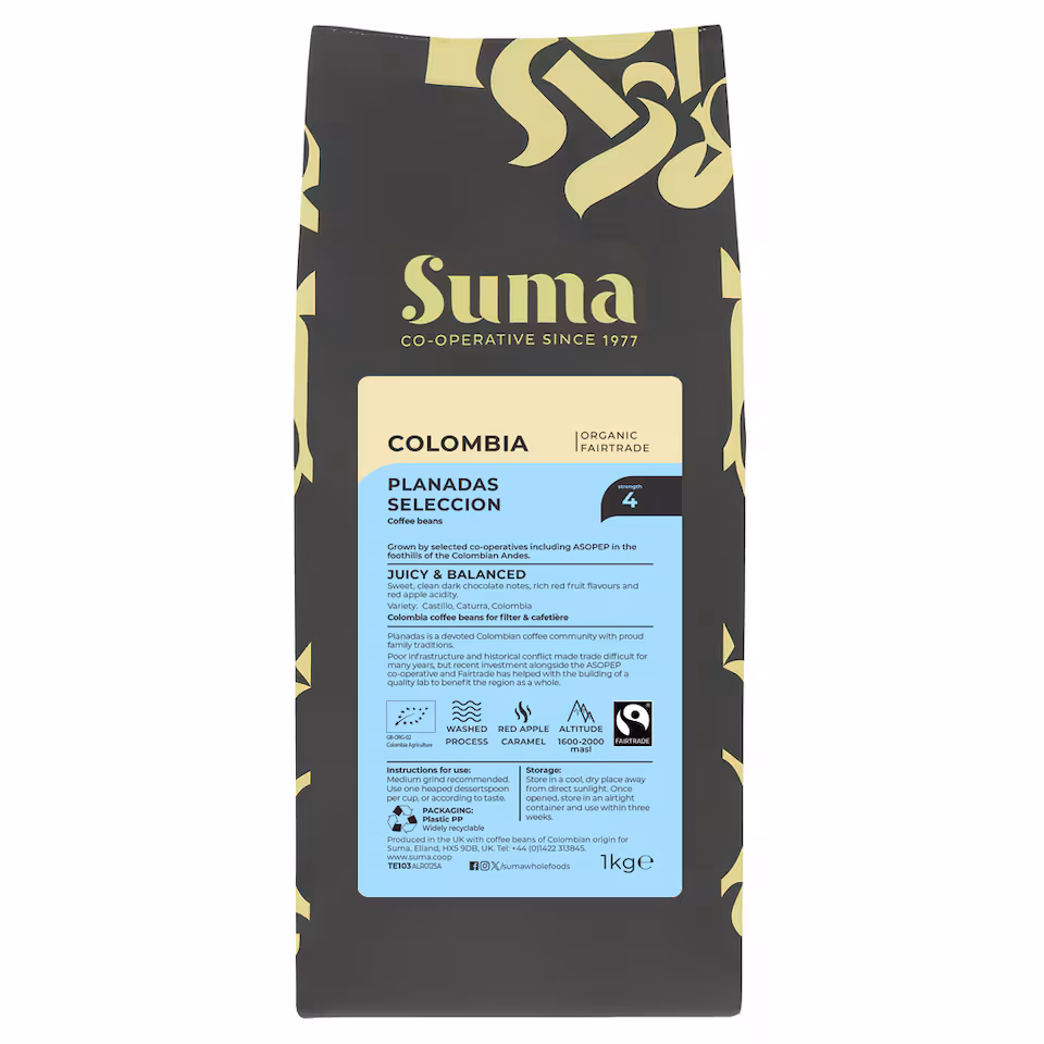 Suma Organic - Colombia Beans - 1 kg - 1 pack