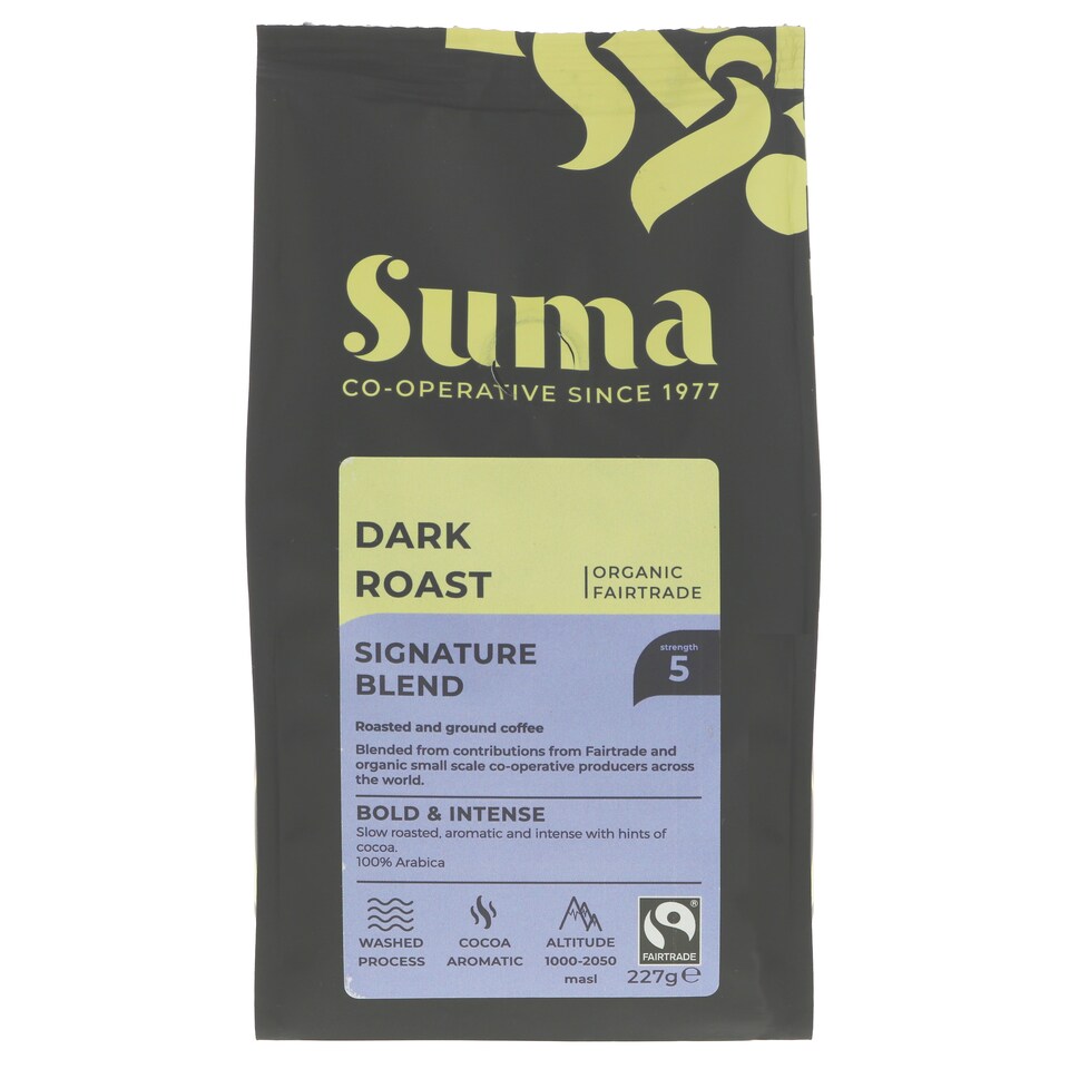 Suma Organic - Suma Dark Roast Ground - 6 x 227g - 6 Pack