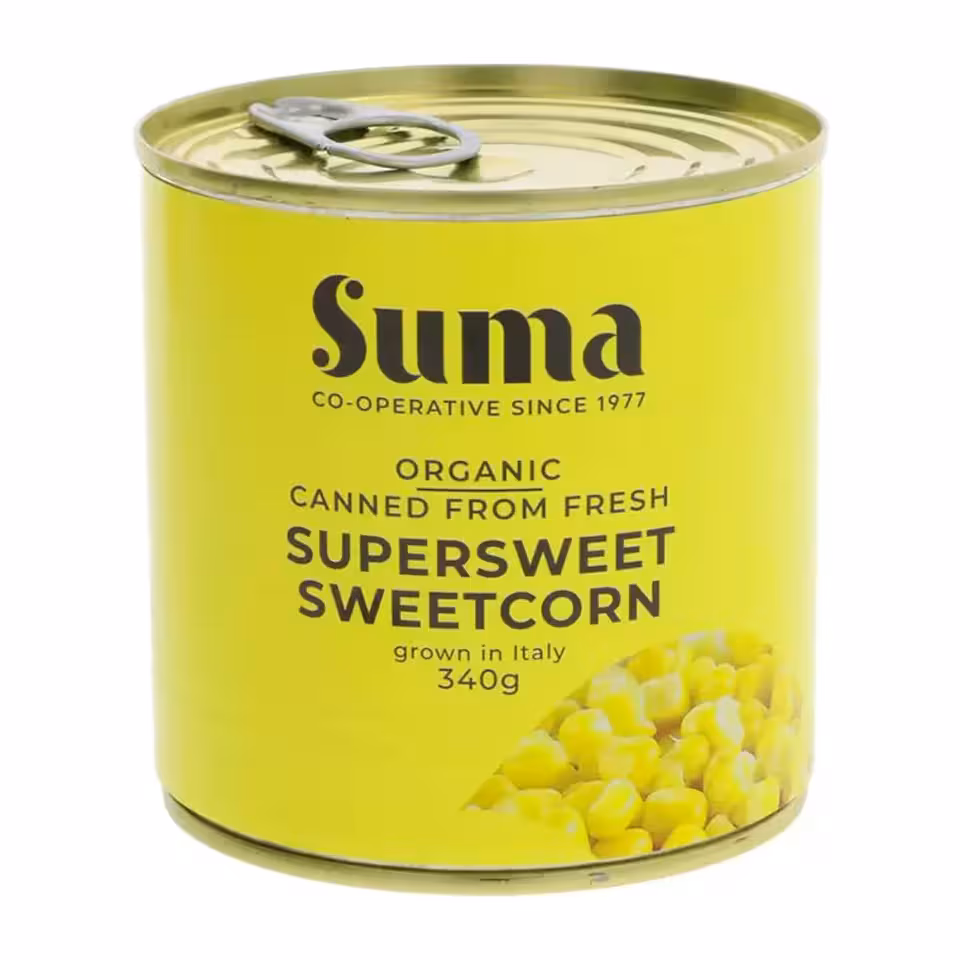 Organic Super Sweet Sweetcorn 340g (Suma) | Multi