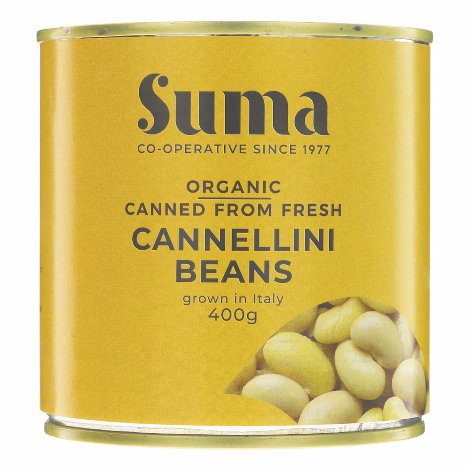 Suma Organic - Fresh Cannellini - Organic - 12 x 400g - 12 Pack
