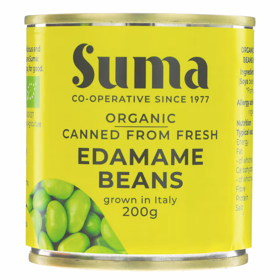 Suma Organic - Fresh Edamame Soybeans - Org - 12 x 200g - 12 pack