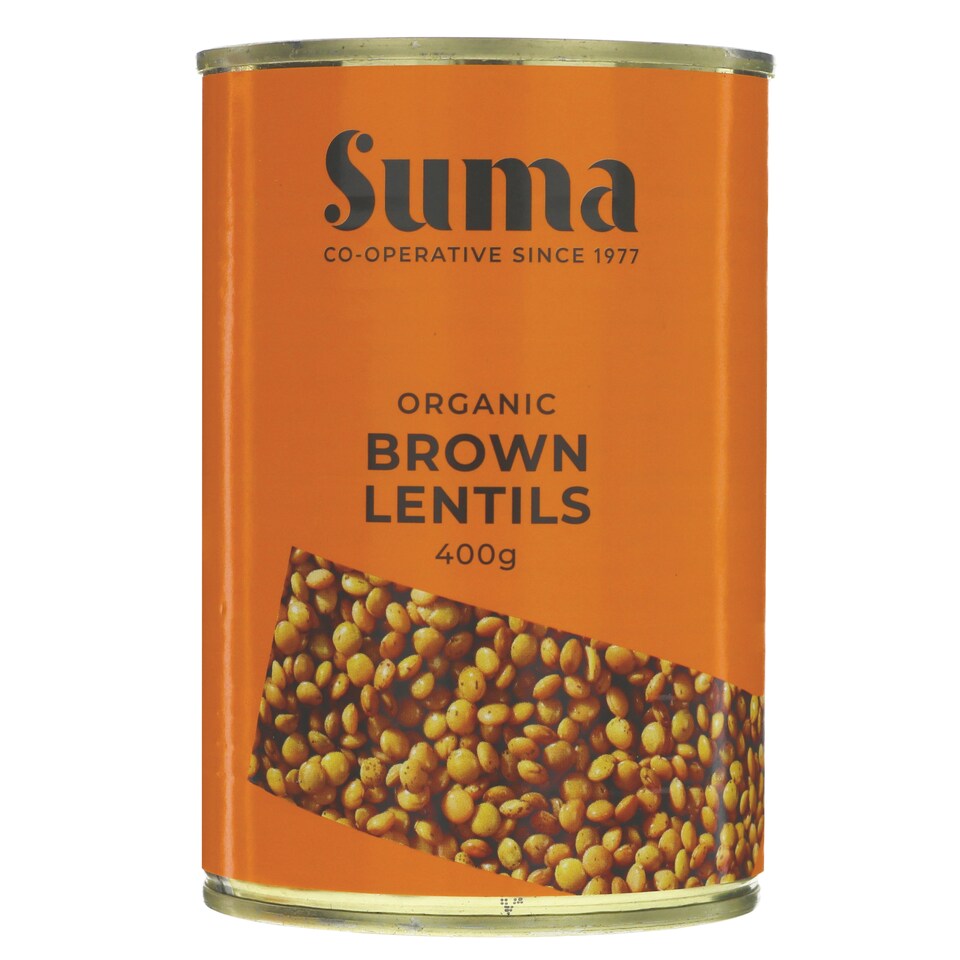 Suma Organic - Brown Lentils - Organic - 12 x 400g - 12 Pack