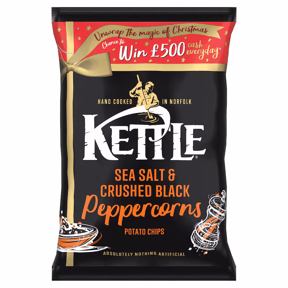 Kettle Sea Salt & Black Peppercorns Potato Chips 130G