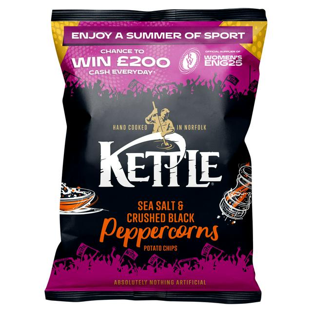 Kettle Sea Salt & Crushed Black Peppercorns Potato Chips 40g