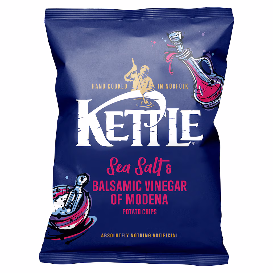 Kettle Sea Salt & Balsamic Vinegar Potato Chips 130G