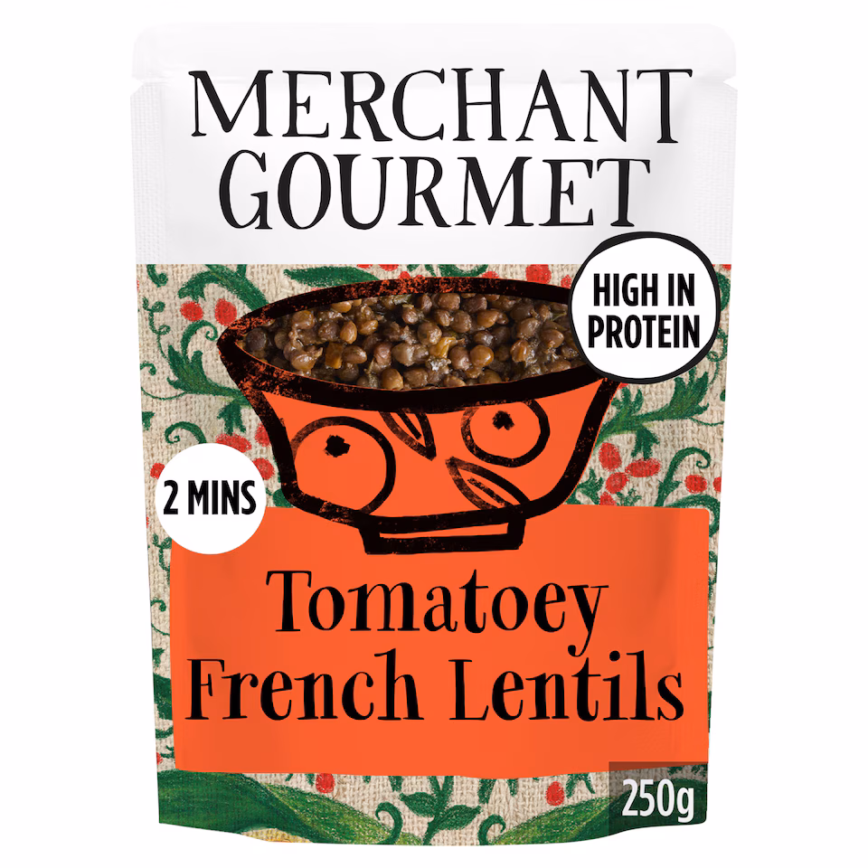 Merchant Gourmet Tomatoey Puy & Green Lentils 250G