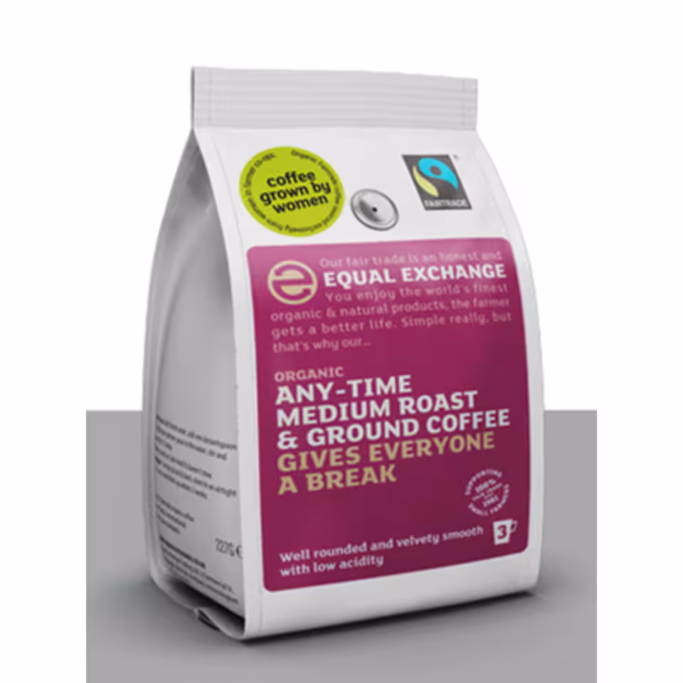 Medium Roast & Ground Coffee, Organic 227g (Equal Exchange)