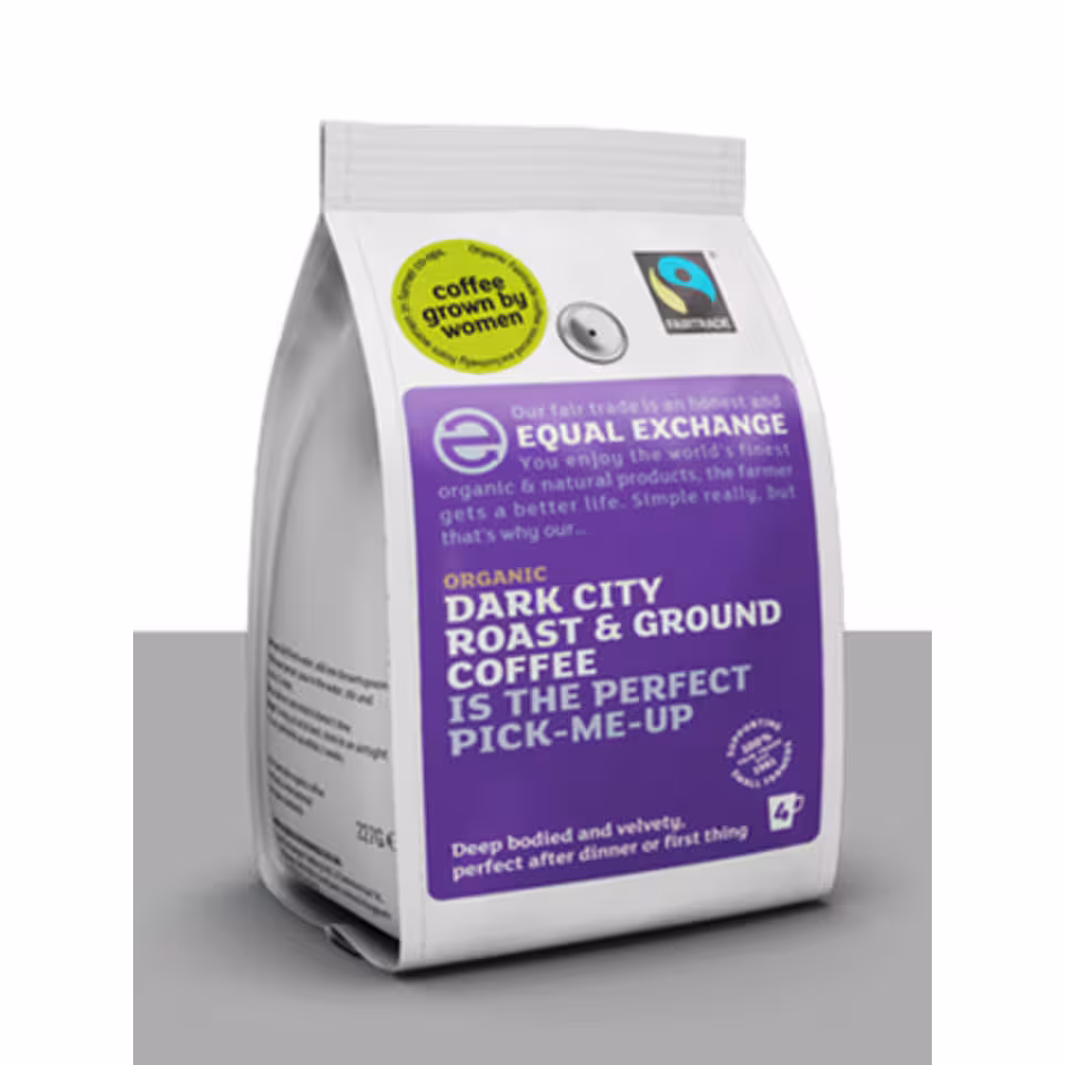 Dark City Roast & Ground Coffee, Organic 227g (Equal Exchange)