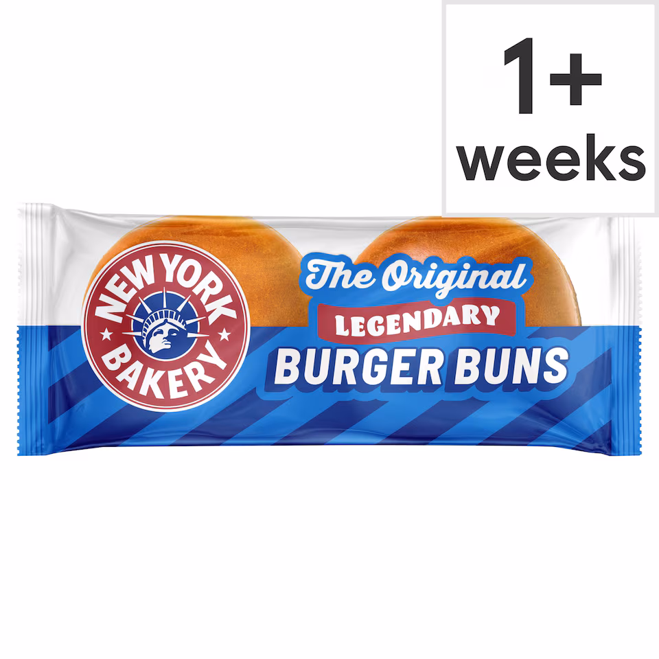 New York Bakery The Original 4 Legendary Burger Potato Buns