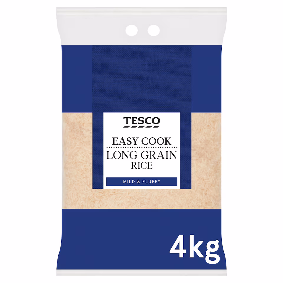 Tesco Easy Cook Long Grain Rice 4Kg