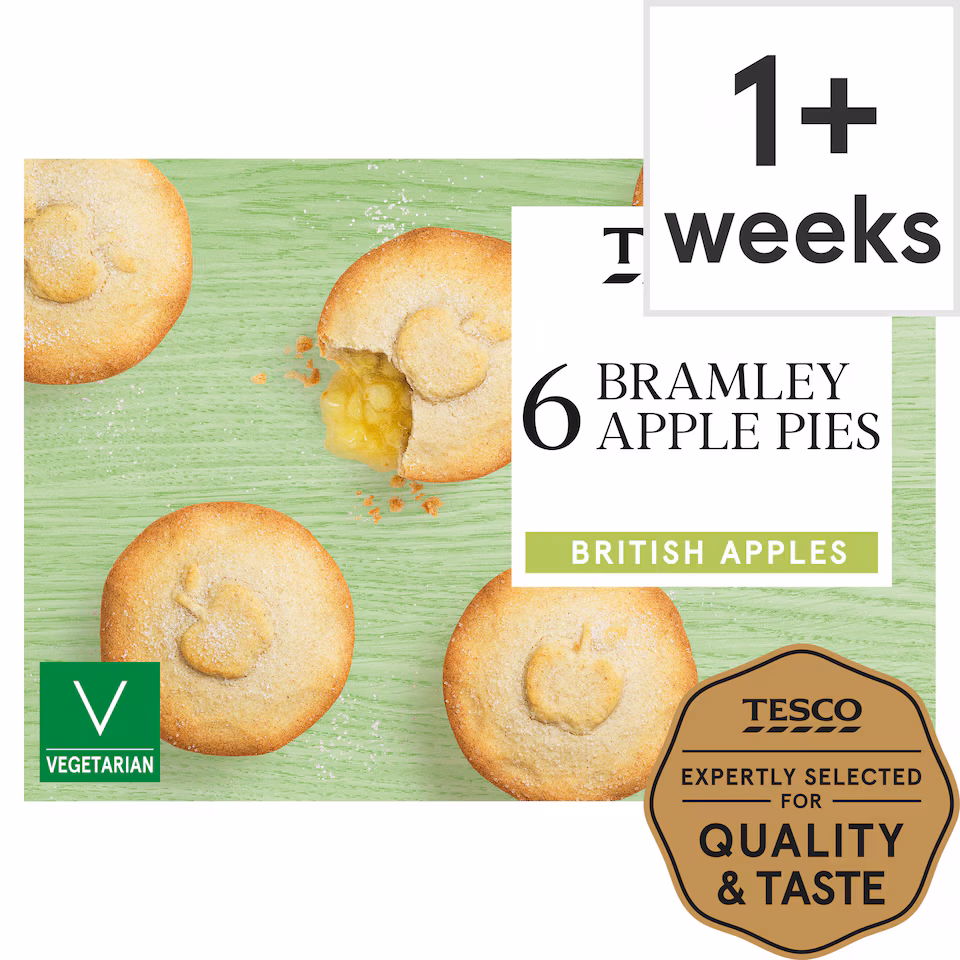 Tesco Bramley Apple Pies 6 Pack