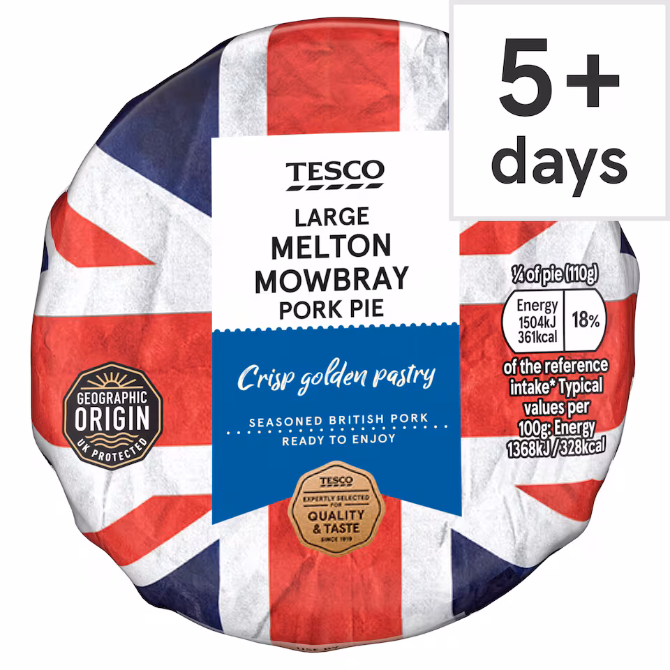 Tesco Large Melton Mowbray Pork Pie 440G