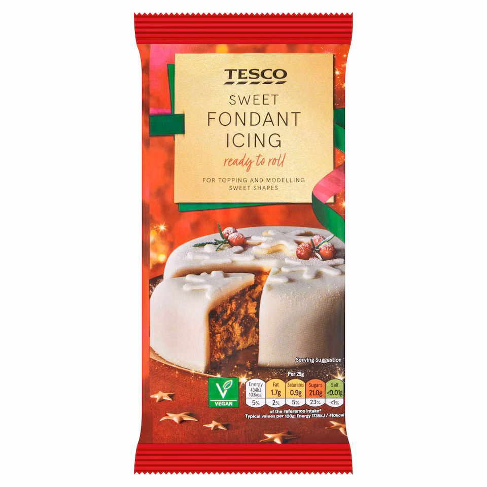 Tesco Sweet Fondant Icing Ready To Roll 500g