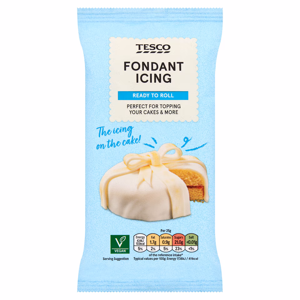 Tesco Sweet Fondant Icing Ready To Roll 500g