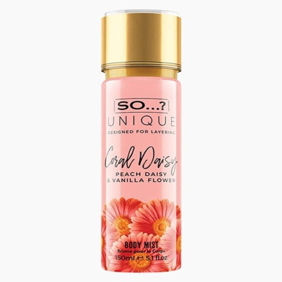 So Unique Coral Daisy Body Mist