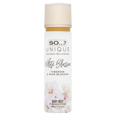 So...? Unique White Blossom Tuberose & Pear Blossom Body Mist 150ml