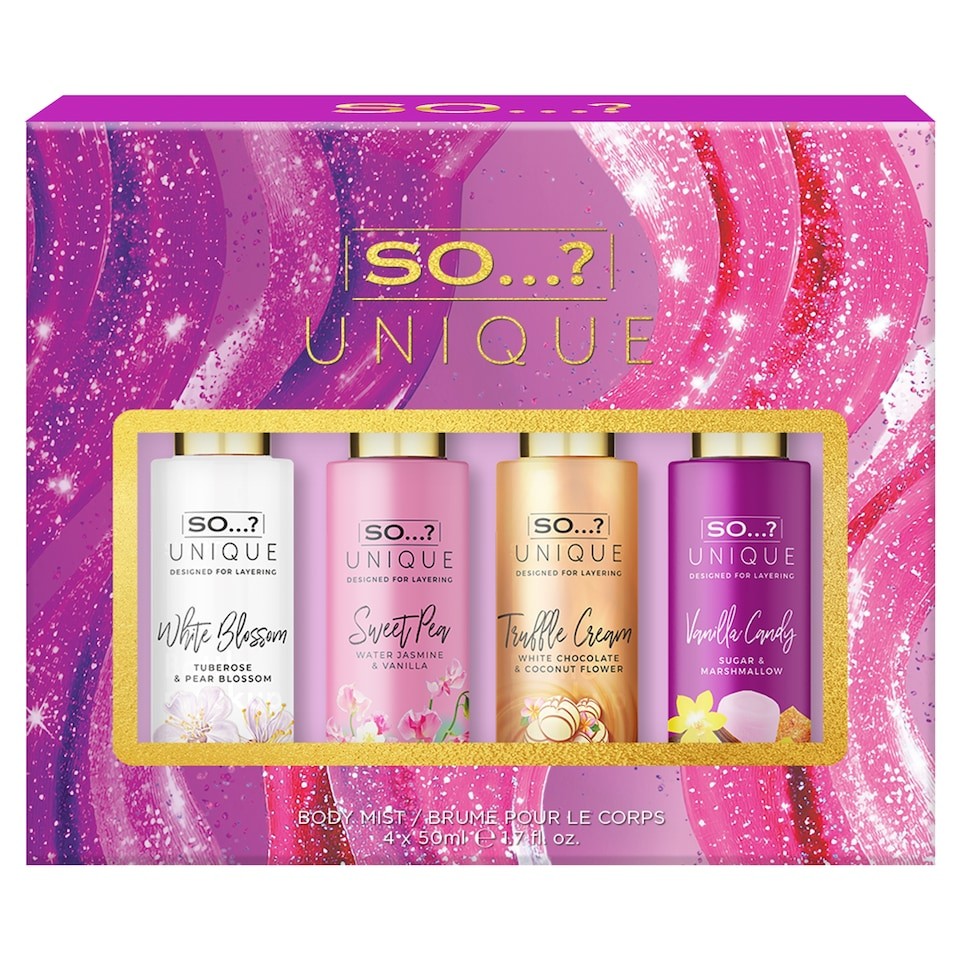 So…? Unique Body Mist Set 4 x 50ml