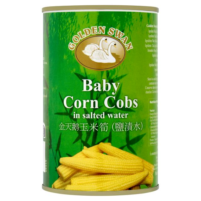 Golden Swan 425g Baby Corn Cobs in Salted Water Can