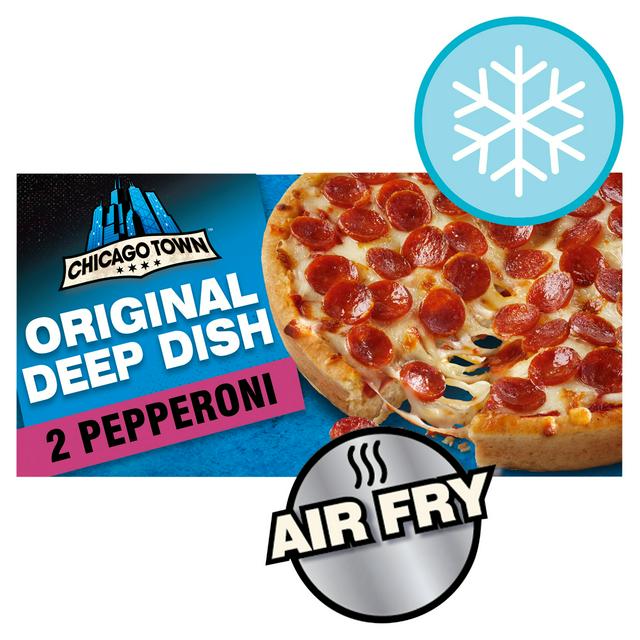 Chicago Town Deep Dish Pepperoni Pizzas x2 (320g)
