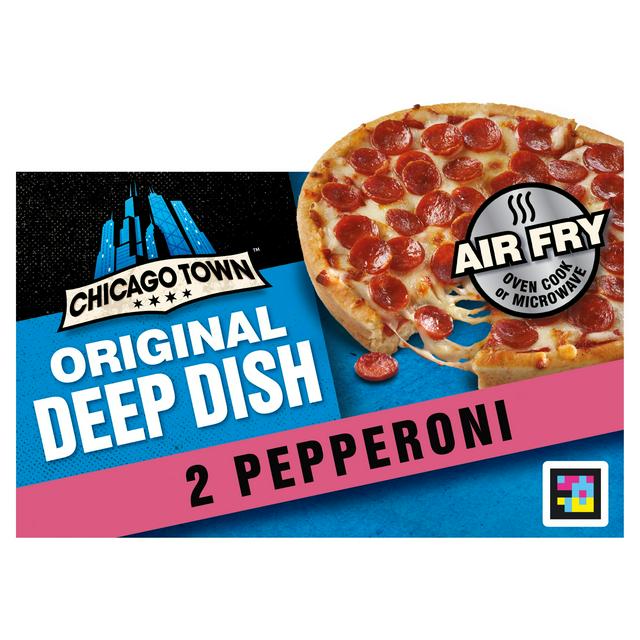 Chicago Town Deep Dish Pepperoni Pizzas x2 (320g)