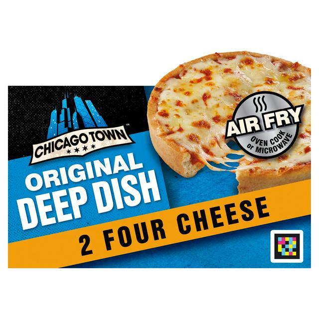 Chicago Town Deep Dish Four Cheese Pizzas x2 (310g)