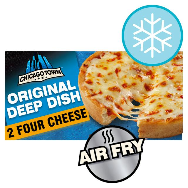 Chicago Town Deep Dish Four Cheese Pizzas x2 (310g)