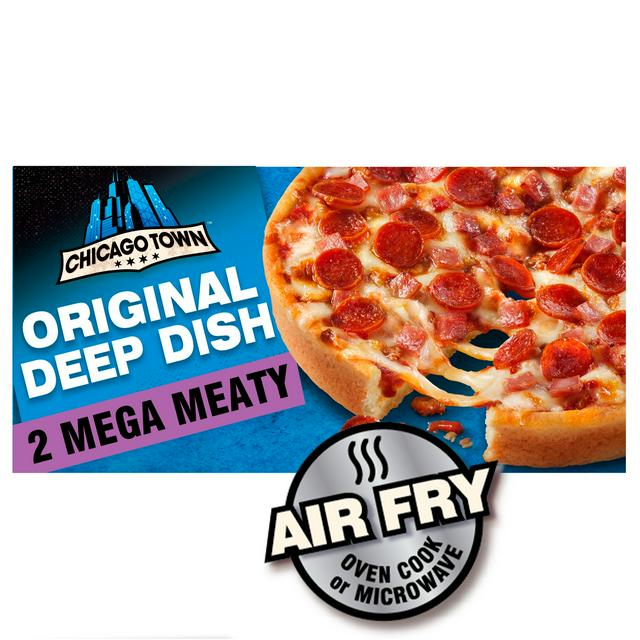 Chicago Town Deep Dish Mega Meaty Pizza x2 (320g)