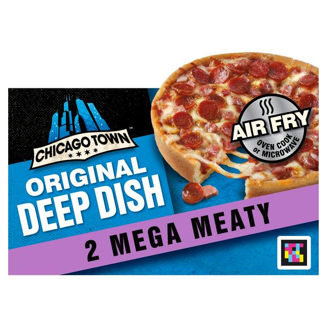Chicago Town Deep Dish Mega Meaty Pizza x2 (320g)