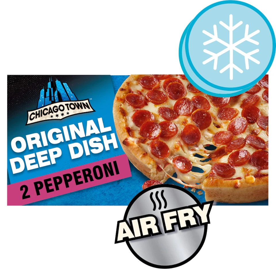 Chicago Town Deep Dish Pepperoni Pizzas 2 X 155G