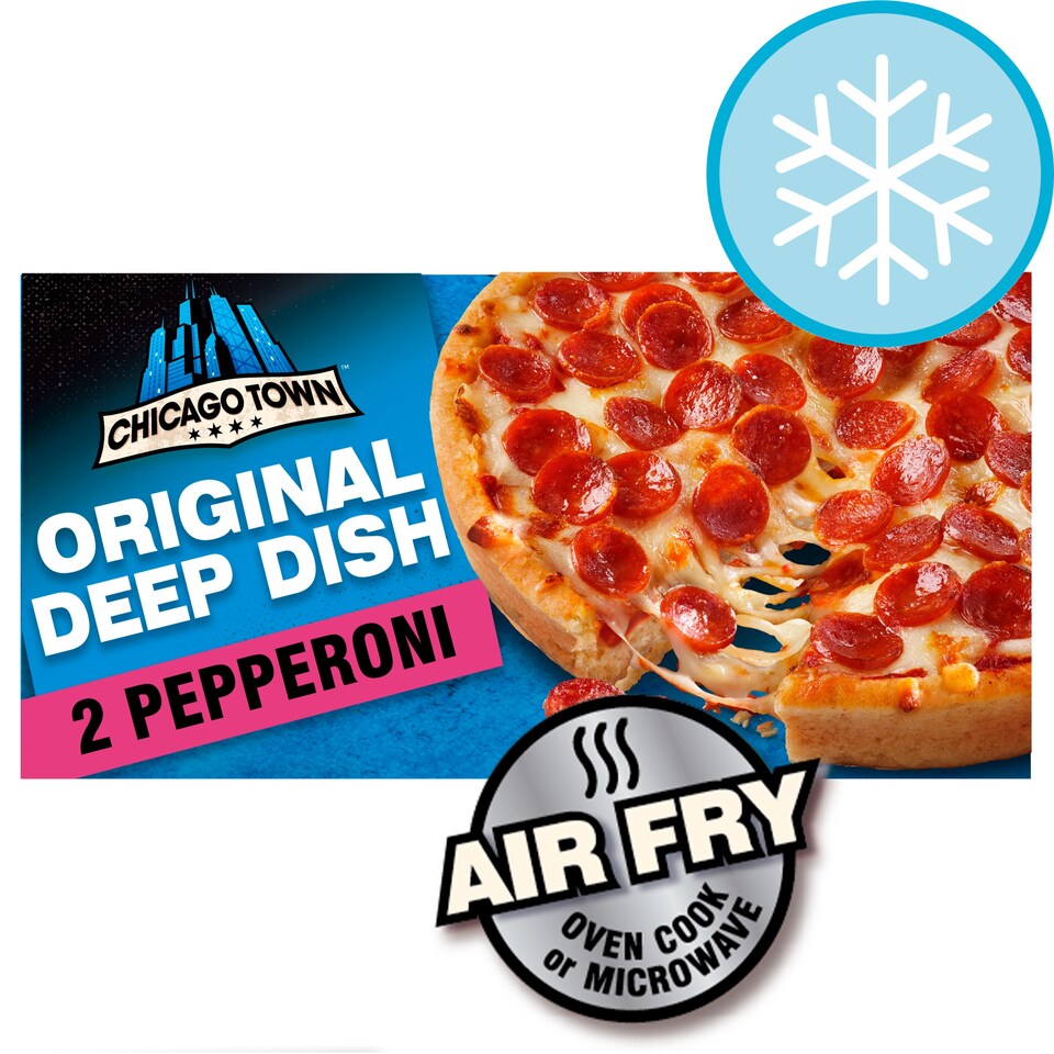 Chicago Town Deep Dish Pepperoni Pizzas 2 X 155G