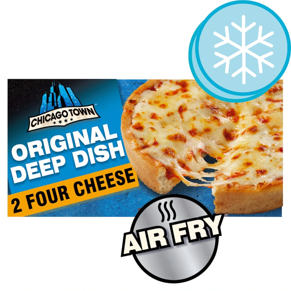 Chicago Town Deep Dish Four Cheese Pizzas 2 X 148G