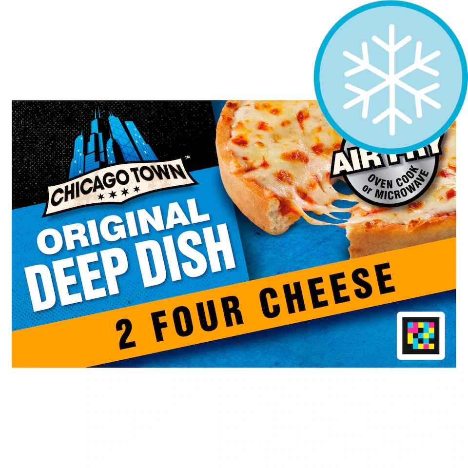 Chicago Town Deep Dish Four Cheese Pizzas 2 X 148G