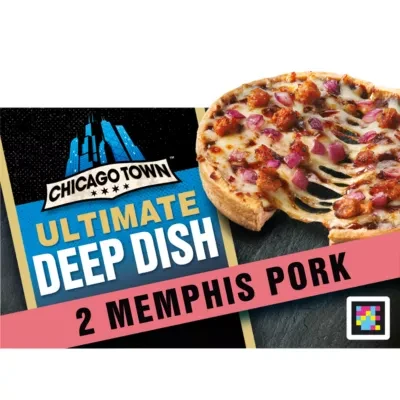 Chicago Town Ultimate Deep Dish Memphis Style BBQ Pork Pizza 2 x 150g (300g)