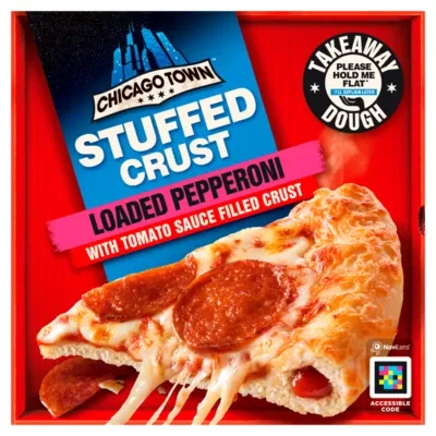 Chicago Town Takeaway Stuffed Crust Pepperoni Medium Pizza 490g
