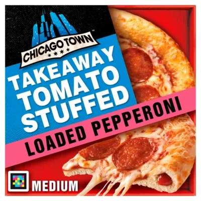 Chicago Town Takeaway Medium Stuffed Crust Pepperoni Pizza
