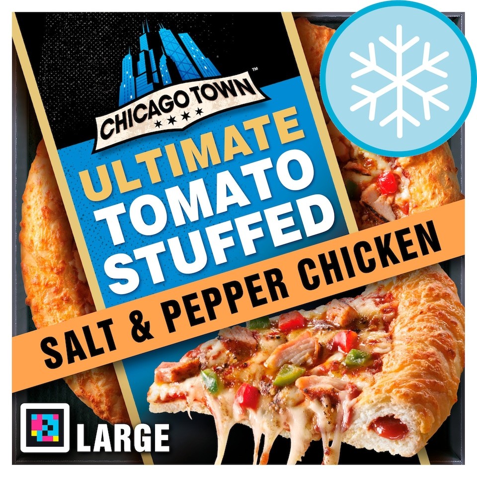 Chicago Town Ultimate Takeaway Tomato Stuffed Crust Salt & Pepper Chicken Large Pizza