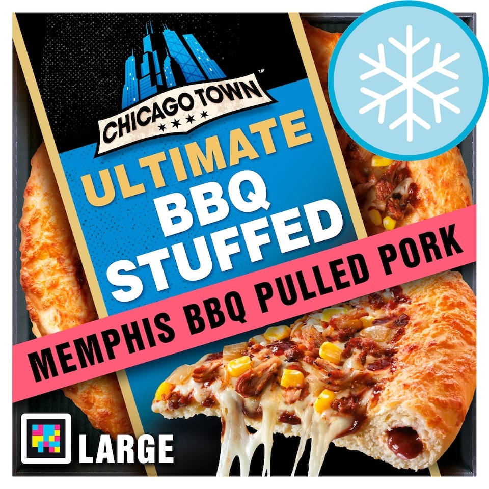 Chicago Town Ultimate Stuffed Crust Pizza - Memphis BBQ Pulled Pork 695g