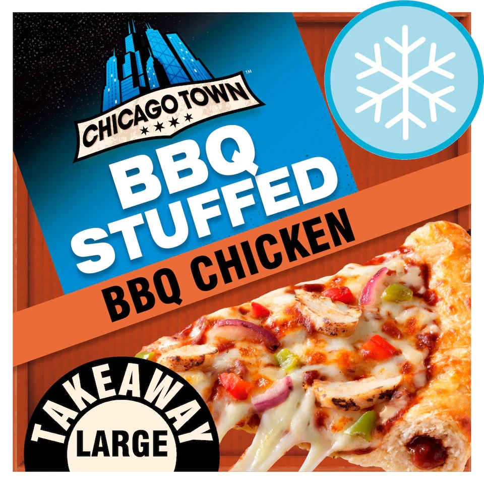 Chicago Town Takeaway Stuffed Crust BBQ Chicken Pizza 668g