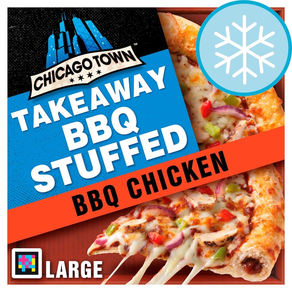 Chicago Town Takeaway Stuffed Crust BBQ Chicken Pizza 668g