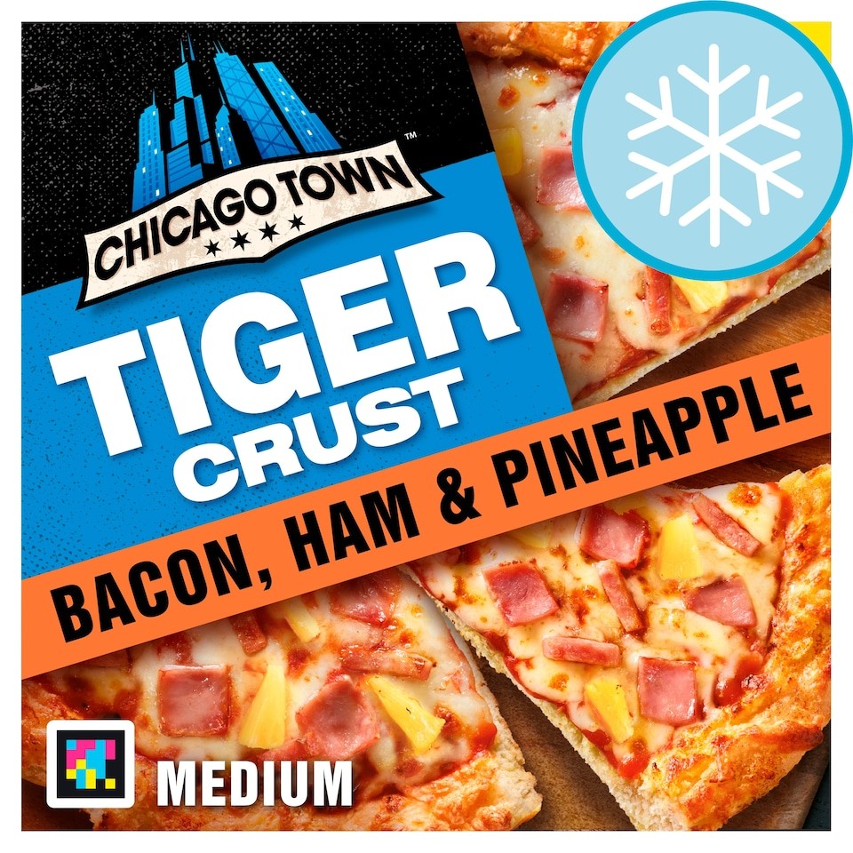 Chicago Town Tiger Crust Pizza - Bacon, Ham & Pineapple 380g