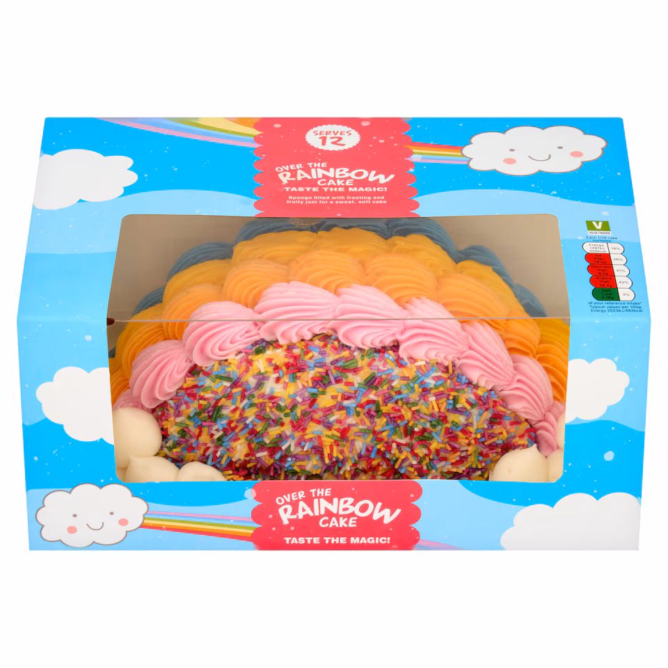 Simply Delicious Rainbow Cake